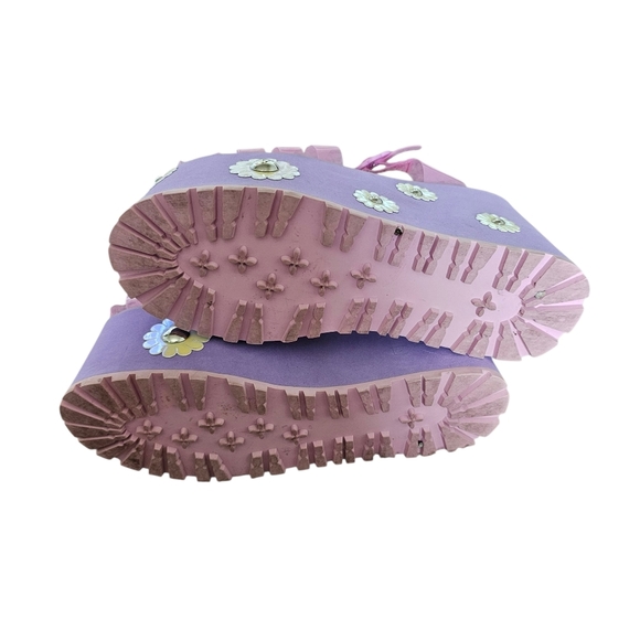 Sugar Thrillz Platform Pushin Daisies Jelly Sandals Shoes Size 7 - Picture 6 of 8